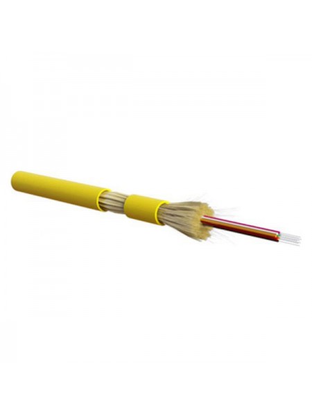 Волоконно-оптический кабель Hyperline FO-DT-IN-9S-4-LSZH-YL 9/125 (SMF-28 Ultra) одномодовый 388418