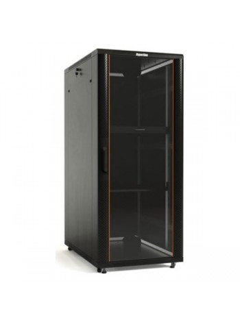 Напольный 19-дюймовый шкаф Hyperline TTB-4266-AS-RAL9004, 42U, 2055x600x600 мм, черный, 396015