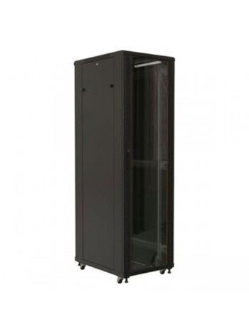 Напольный 19-дюймовый шкаф Hyperline TTB-3266-AS-RAL9004, 32U, 1610x600x600 мм, черный, 392675