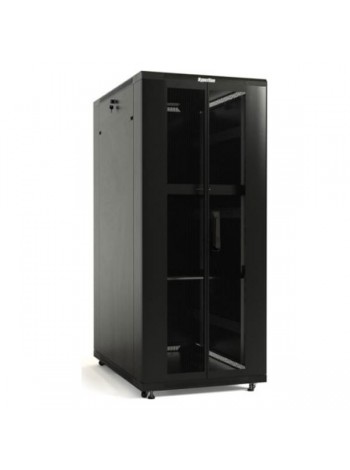 Напольный 19-дюймовый шкаф Hyperline TTB-2261-DD-RAL9004, 22U, 1166x600x1000 мм, черный, 395975