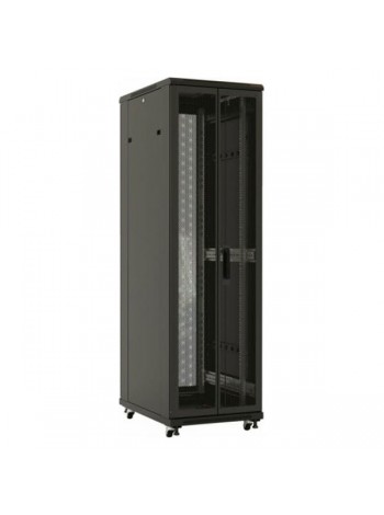 Напольный 19-дюймовый шкаф Hyperline TTB-4261-DD-RAL9004, 42U, 2055x600x1000 мм, черный, 392681