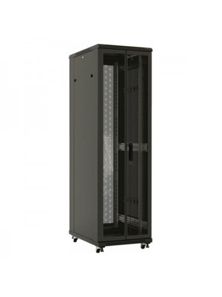 Напольный 19-дюймовый шкаф Hyperline TTB-4261-DD-RAL9004, 42U, 2055x600x1000 мм, черный, 392681