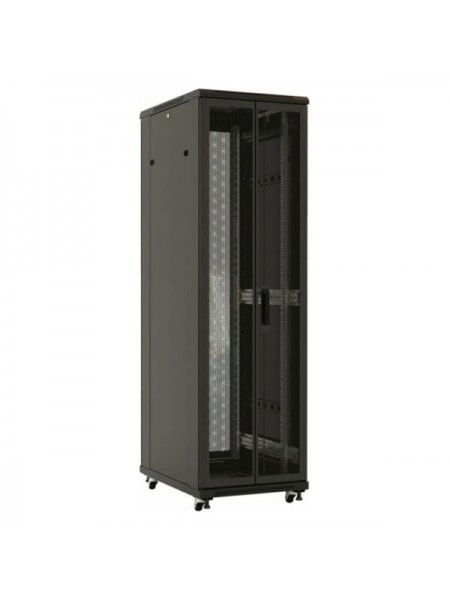 Напольный 19-дюймовый шкаф Hyperline TTB-3261-DD-RAL9004, 32U, 1610x600x1000 мм, черный, 392674