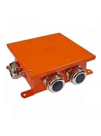 Металлическая коробка Экопласт SMB165, огнестойкая E-110, о/п 164x164x65, 6 метал. Гермоввода 56409