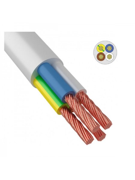 Провод iTOK ПВСн 4x1,5 ГОСТ белый 50м i-KPP-PVSN-415-50-W