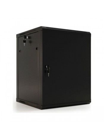 Настенный 19-дюймовый шкаф Hyperline RAL 9004 9U, 500x600x450мм, черный, 392630