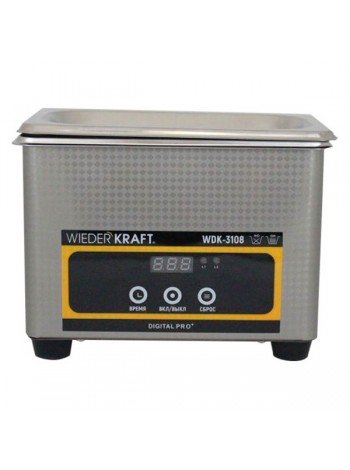 Ультразвуковая ванна WIEDERKRAFT (мойка) 0,8 литра WDK-3108