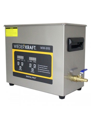 Ультразвуковая ванна WIEDERKRAFT (мойка) с подогревом 6,5 литров WDK-3165