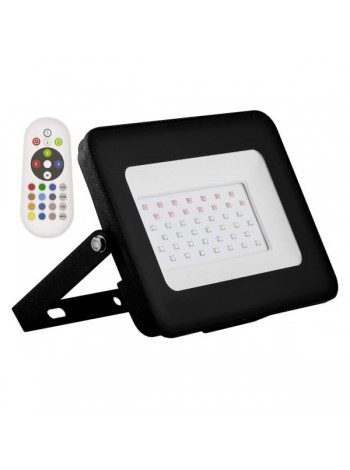 Светодиодный прожектор Feron LL-613 2835 SMD 50W RGB IP65 AC220V/50Hz, черный 29703