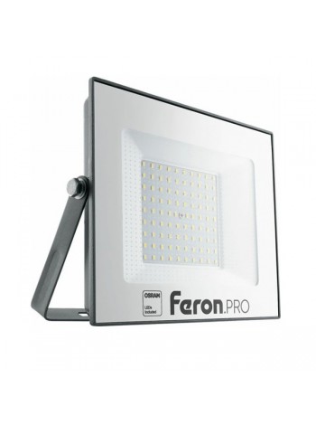 Светодиодный многоматричный прожектор Feron LL-1000, 100W 6400К 10000Lm, IP65, 90хOSRAM чёрный 41541