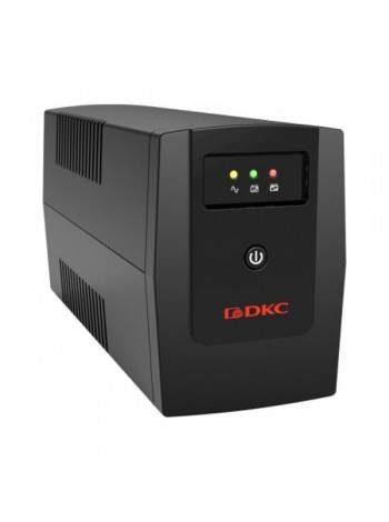 Линейно-интерактивный источник бесперебойного питания DKC 1500 ВА/900 Вт, 1/1, 3xSchuko, USB + RJ45, LCD, 2x8Aч INFOLCD1500S