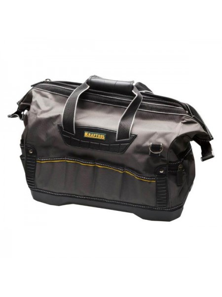 Инструментальная сумка KRAFTOOL INDUSTRIE жесткое пластиковое дно, 20 карманов, длина 45см 38740-18