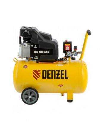 Воздушный компрессор Denzel DK1800/50,Х-PRO 1,8 кВт, 280л/мин, 50л 58068