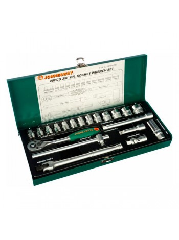 Набор торцевых головок (3/8"DR; 6-23 мм; 20 предметов) Jonnesway S04H3120S