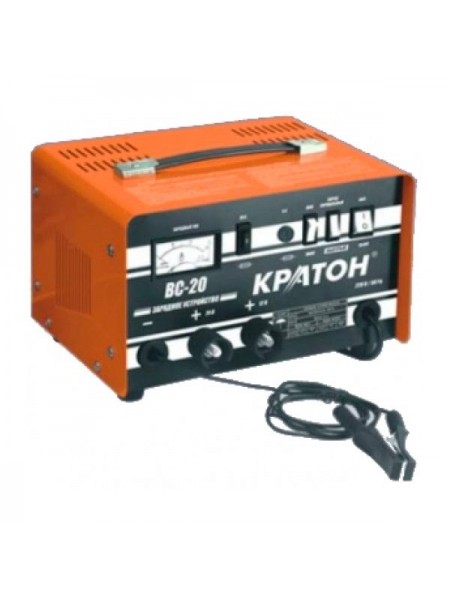 Зарядное устройство для аккумулятора BC-20 (220В, 290/520W, 12/24V) Кратон 3 06 01 005