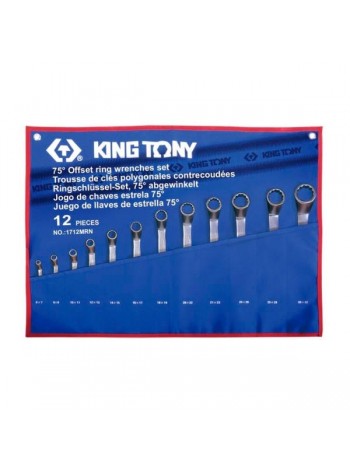 Набор накидных ключей, 6-32 мм, чехол из теторона, 12 предметов KING TONY 1712MRN