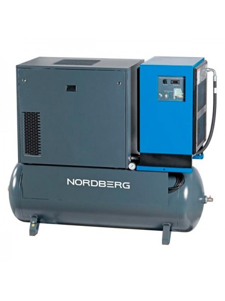 Винтовой компрессор NORDBERG 11 кВт, 10 Бар, 1400л/мин, ресивер 500 л, осушитель NCS500/1400-10D
