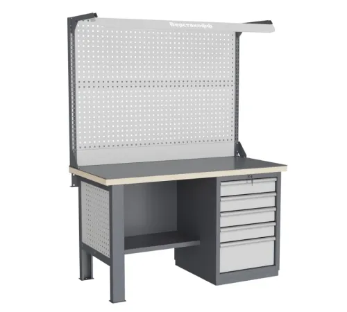 Верстак слесарный однотумбовый FBK 1551.15.3-2F